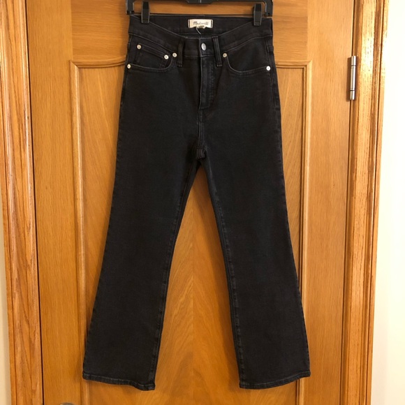 Madewell Cali Demi-Boot Cut Jeans in Starkey Black Wash Size 28 - Picture 3 of 14